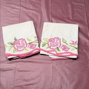 Floral Embroidered Pillow Covers